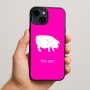כיסוי בעיצוב אישי עם השם שלך לדגם - Apple iPhone 15 Plus בעיצוב חזיר