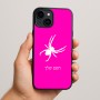 כיסוי בעיצוב אישי עם השם שלך לדגם - Apple iPhone 15 Plus בעיצוב עכביש