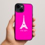 כיסוי בעיצוב אישי עם השם שלך לדגם - Apple iPhone 15 Plus בעיצוב מגדל אייפל
