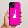 כיסוי בעיצוב אישי עם השם שלך לדגם - Apple iPhone 15 Plus בעיצוב גיטרה
