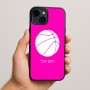 כיסוי בעיצוב אישי עם השם שלך לדגם - Apple iPhone 15 Plus בעיצוב כדורסל