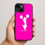 כיסוי בעיצוב אישי עם השם שלך לדגם - Apple iPhone 15 Plus בעיצוב מעודדת