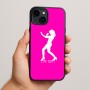 כיסוי בעיצוב אישי עם השם שלך לדגם - Apple iPhone 15 Plus בעיצוב אישה מגוננת