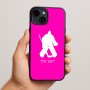 כיסוי בעיצוב אישי עם השם שלך לדגם - Apple iPhone 15 Plus בעיצוב הוקי שוערים
