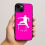 כיסוי בעיצוב אישי עם השם שלך לדגם - Apple iPhone 15 Plus בעיצוב קפיצת משוכות