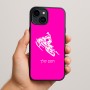 כיסוי בעיצוב אישי עם השם שלך לדגם - Apple iPhone 15 Plus בעיצוב אופנוע שלג