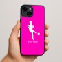 כיסוי בעיצוב אישי עם השם שלך לדגם - Apple iPhone 15 Plus בעיצוב שחקנית כדורגל - אישה
