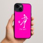 כיסוי בעיצוב אישי עם השם שלך לדגם - Apple iPhone 15 Plus בעיצוב שחקן כדורגל