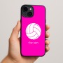 כיסוי בעיצוב אישי עם השם שלך לדגם - Apple iPhone 15 Plus בעיצוב כדור כדורעף