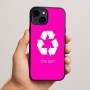 כיסוי בעיצוב אישי עם השם שלך לדגם - Apple iPhone 15 Plus בעיצוב למחזר