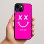 כיסוי בעיצוב אישי עם השם שלך לדגם - Apple iPhone 15 Plus בעיצוב סמיילי