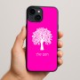 כיסוי בעיצוב אישי עם השם שלך לדגם - Apple iPhone 15 Plus בעיצוב עץ