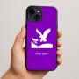 כיסוי בעיצוב אישי עם השם שלך לדגם - Apple iPhone 15 Plus בעיצוב נשר אמריקאי