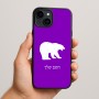 כיסוי בעיצוב אישי עם השם שלך לדגם - Apple iPhone 15 Plus בעיצוב דוב