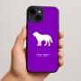 כיסוי בעיצוב אישי עם השם שלך לדגם - Apple iPhone 15 Plus בעיצוב כלב
