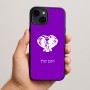 כיסוי בעיצוב אישי עם השם שלך לדגם - Apple iPhone 15 Plus בעיצוב ראש פיל