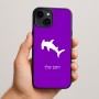 כיסוי בעיצוב אישי עם השם שלך לדגם - Apple iPhone 15 Plus בעיצוב כריש ראש פטיש