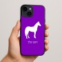 כיסוי בעיצוב אישי עם השם שלך לדגם - Apple iPhone 15 Plus בעיצוב סוס