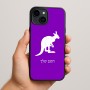 כיסוי בעיצוב אישי עם השם שלך לדגם - Apple iPhone 15 Plus בעיצוב קנגורו