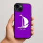 כיסוי בעיצוב אישי עם השם שלך לדגם - Apple iPhone 15 Plus בעיצוב סירה