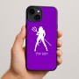 כיסוי בעיצוב אישי עם השם שלך לדגם - Apple iPhone 15 Plus בעיצוב אישה שטן