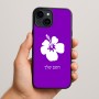כיסוי בעיצוב אישי עם השם שלך לדגם - Apple iPhone 15 Plus בעיצוב פרח היביסקוס