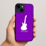 כיסוי בעיצוב אישי עם השם שלך לדגם - Apple iPhone 15 Plus בעיצוב גיטרה