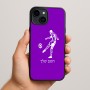 כיסוי בעיצוב אישי עם השם שלך לדגם - Apple iPhone 15 Plus בעיצוב שחקן כדורגל