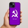 כיסוי בעיצוב אישי עם השם שלך לדגם - Apple iPhone 15 Plus בעיצוב פטיש ומגל