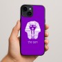 כיסוי בעיצוב אישי עם השם שלך לדגם - Apple iPhone 15 Plus בעיצוב פרעה - תות ענח' אמון מצרי
