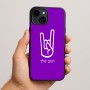 כיסוי בעיצוב אישי עם השם שלך לדגם - Apple iPhone 15 Plus בעיצוב יד סלע