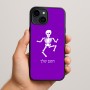 כיסוי בעיצוב אישי עם השם שלך לדגם - Apple iPhone 15 Plus בעיצוב סקלטון
