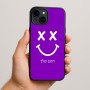 כיסוי בעיצוב אישי עם השם שלך לדגם - Apple iPhone 15 Plus בעיצוב סמיילי