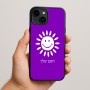 כיסוי בעיצוב אישי עם השם שלך לדגם - Apple iPhone 15 Plus בעיצוב שמש