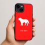 כיסוי בעיצוב אישי עם השם שלך לדגם - Apple iPhone 15 Plus בעיצוב כלב
