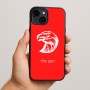 כיסוי בעיצוב אישי עם השם שלך לדגם - Apple iPhone 15 Plus בעיצוב ראש נשר