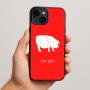 כיסוי בעיצוב אישי עם השם שלך לדגם - Apple iPhone 15 Plus בעיצוב חזיר
