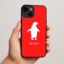 כיסוי בעיצוב אישי עם השם שלך לדגם - Apple iPhone 15 Plus בעיצוב פינגווין