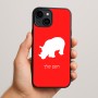כיסוי בעיצוב אישי עם השם שלך לדגם - Apple iPhone 15 Plus בעיצוב קרנף