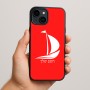 כיסוי בעיצוב אישי עם השם שלך לדגם - Apple iPhone 15 Plus בעיצוב סירה