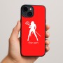 כיסוי בעיצוב אישי עם השם שלך לדגם - Apple iPhone 15 Plus בעיצוב אישה שטן