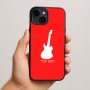 כיסוי בעיצוב אישי עם השם שלך לדגם - Apple iPhone 15 Plus בעיצוב גיטרה