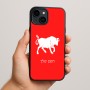 כיסוי בעיצוב אישי עם השם שלך לדגם - Apple iPhone 15 Plus בעיצוב מזלות - שור