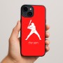 כיסוי בעיצוב אישי עם השם שלך לדגם - Apple iPhone 15 Plus בעיצוב שחקן בייסבול