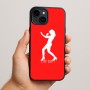 כיסוי בעיצוב אישי עם השם שלך לדגם - Apple iPhone 15 Plus בעיצוב אישה מגוננת