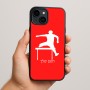 כיסוי בעיצוב אישי עם השם שלך לדגם - Apple iPhone 15 Plus בעיצוב קפיצת משוכות