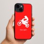 כיסוי בעיצוב אישי עם השם שלך לדגם - Apple iPhone 15 Plus בעיצוב מוטוקרוס