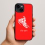 כיסוי בעיצוב אישי עם השם שלך לדגם - Apple iPhone 15 Plus בעיצוב אופנוע שלג
