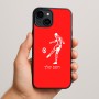 כיסוי בעיצוב אישי עם השם שלך לדגם - Apple iPhone 15 Plus בעיצוב שחקן כדורגל