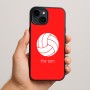 כיסוי בעיצוב אישי עם השם שלך לדגם - Apple iPhone 15 Plus בעיצוב כדור כדורעף